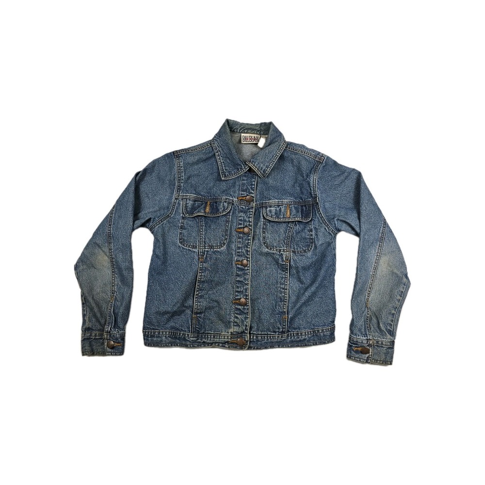 Bill Blass Jeans Women's Size‎ Small Distressed Denim Trucker Jacket